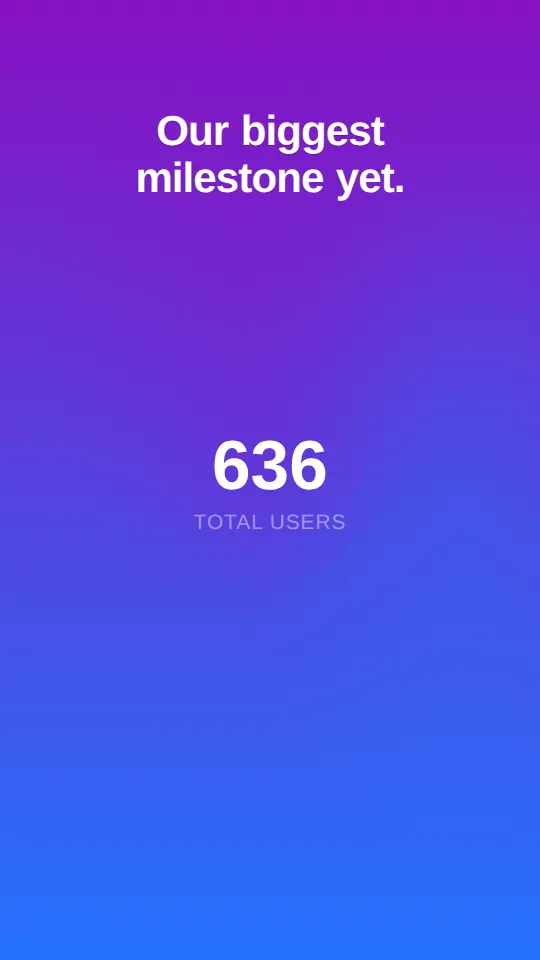 Big Number — AI video scene template preview