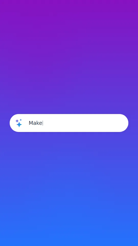 Prompt Input — AI video scene template preview