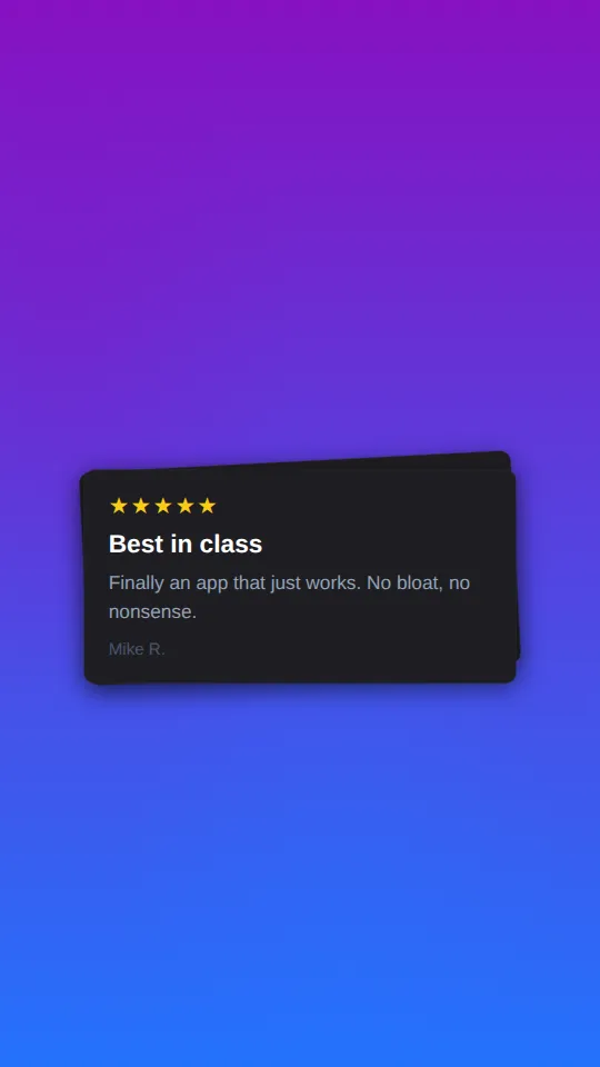 Review Stack — AI video scene template preview